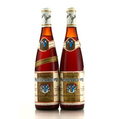 Reichsgraf von Plettenberg Winzenheimer Rosenheck Riesling Beerenauslese 1976 Nahe 2x70cl