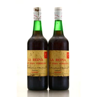 Rutherford and Miles La Reina East India Verdelho Madeira circa 1970s 2x70cl