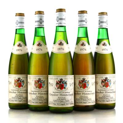 Ulrich Langguth Graacher Himmelreich Riesling Auslese 1976 Mosel 5x75cl