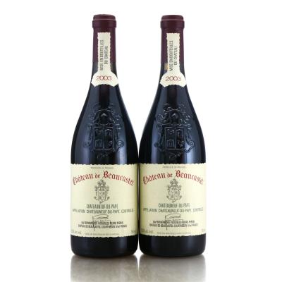 Ch. De Beaucastel 2003 Chateauneuf-Du-Pape 2x75cl