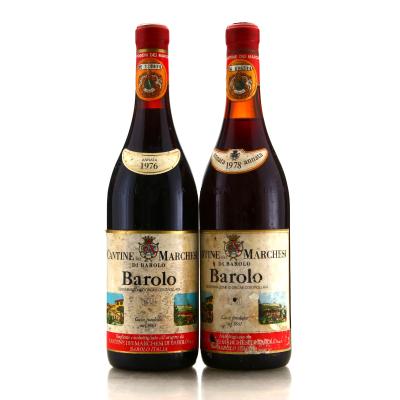 Marchesi Di Barolo 1976 and 1978 Barolo 2x75cl