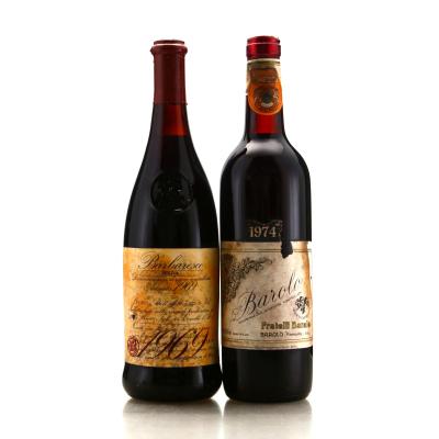 Bosca & Figli Canelli 1969 Barolo Riserva / Fratelli Barale 1974 Barolo 2x75cl