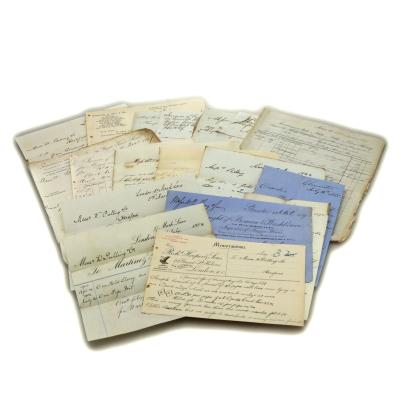 Port & Sherry Wine Correspondence and Invoices x19 / 1822 - 1904