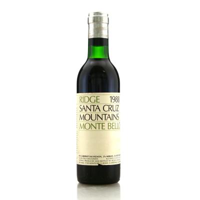 Ridge Monte Bello 1988 Santa Cruz Mountains 37.5cl