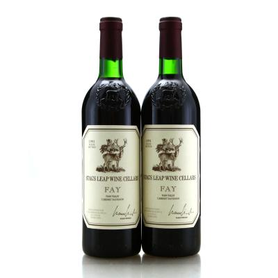 Stag's Leap Fay Cabernet Sauvignon 1991 Napa Valley 2x75cl