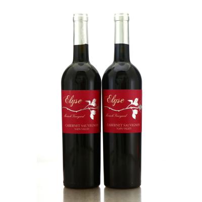 Elyse Winery Morisoli Vineyard Cabernet Sauvignon 1996 Napa Valley 2x75cl