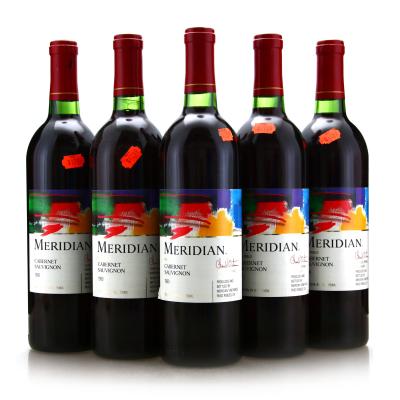 Meridian Vineyards Cabernet Sauvignon 1990 San Luis Obispo County, California 5x75cl