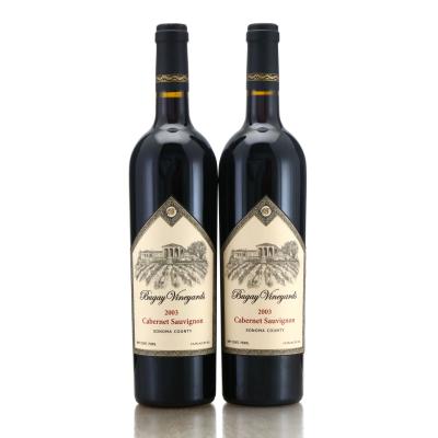 Bugay Vineyards Cabernet Sauvignon 2003 Sonoma County 2x75cl