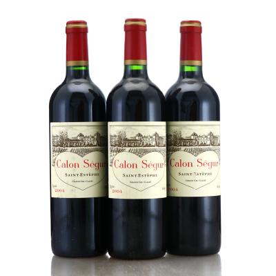 Ch. Calon-Segur 2004 St-Estephe 3eme-Cru 3x75cl