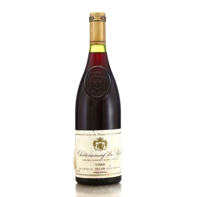 Delas Cuvee de Haut Pierre 1988 Chateauneuf-Du-Pape