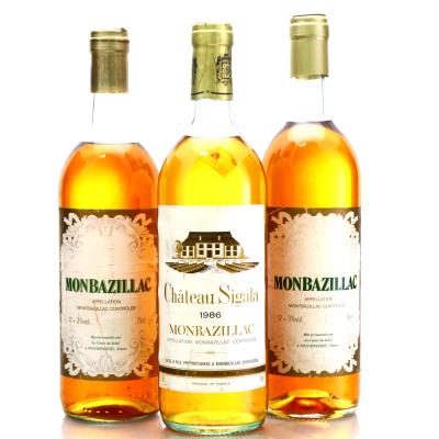 Assorted Monbazillac Sweet White Wine 3x75cl