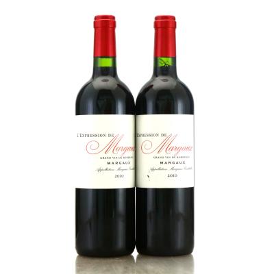 Ulysse Cazabonne L'Expression de Margaux 2010 Margaux 2x75cl