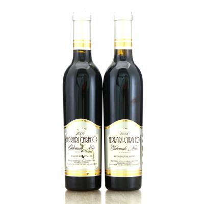 Ferrari Carano Eldorado Noir Black Muscat 2006 California Dessert Wine 2x37.5cl