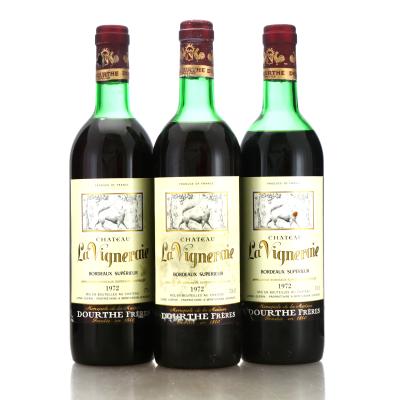 Dourthe Freres Ch. La Vigneraie 1972 Bordeaux-Superieur 3x73cl