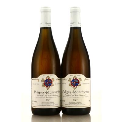 Dom. Bzikot Pere and Fils Les Folatieres 2007 Puligny-Montrachet 1er-Cru 2x75cl