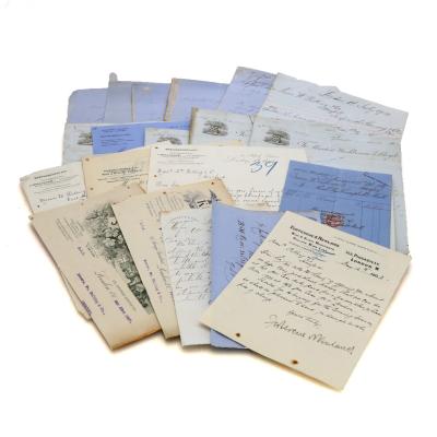 Wine Correspondence & Invoices x21 / 1844 - 1907