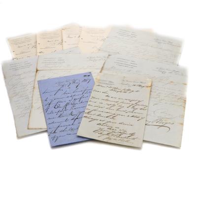 Wine Correspondence & Invoices x10 / 1861 - 1877