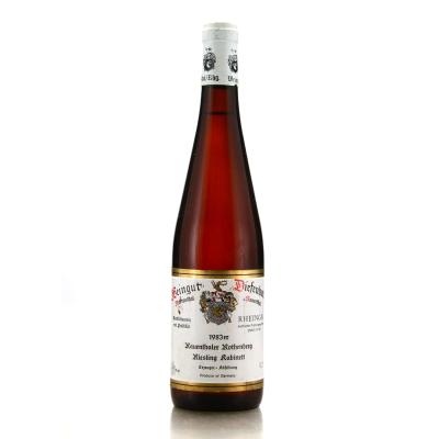 Diefenhardt Rauenthaler Rothenberg Riesling Kabinett 1983 Rheingau