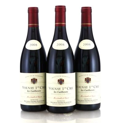 Dom. Bernard and Thierry Glantenay Les Caillerets 2008 Volnay 1er-cru 3x75cl