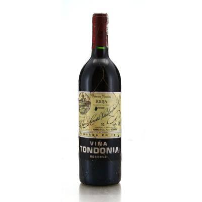 R. Lopez de Heredia Vina Tondonia 2002 Rioja Reserva