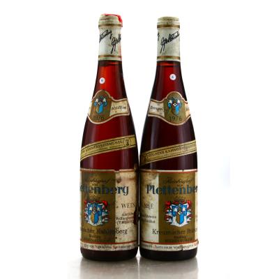 Plettenberg Kreuznacher Kahlenberg / Brückes Riesling Beerenauslese 1976 Nahe 2x70cl