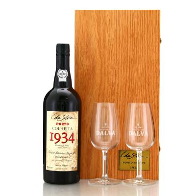 C. DaSilva 1934 Colheita Port / Dalva Giftbox & Glasses​