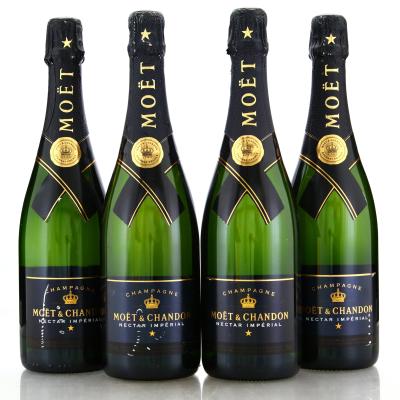 Moet & Chandon Nectar Imperial NV Champagne 4x75cl