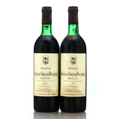 Ch. Branas Grand Poujeaux 1975 Moulis-En-Medoc 2x75cl