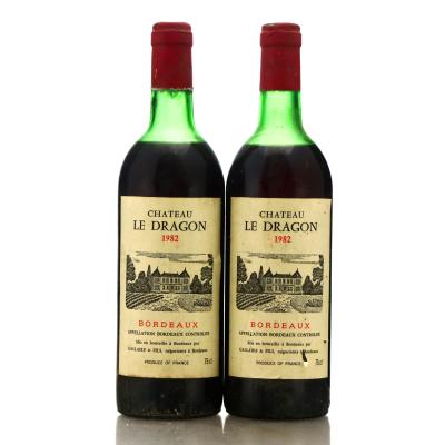 Chateau Le Dragon 1982 Bordeaux 2x75cl