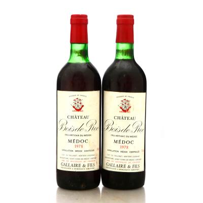 Chateau Bois de Roc 1978 Medoc 2x75cl