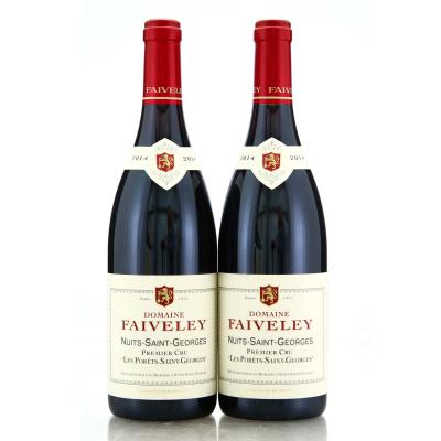 Dom. Faiveley Les Porets-St-Georges 2014 Nuits-St-Georges 1er-Cru 2x75cl