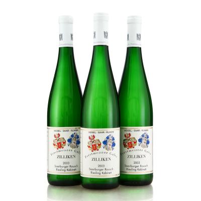 Forstmeister Geltz Zilliken Saarburger Rausch Riesling Kabinett 2003 Mosel 3x75cl