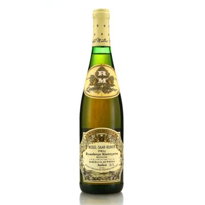 R.Muller Brauneberger Klostergarten Aulese Riesling 1983 Mosel