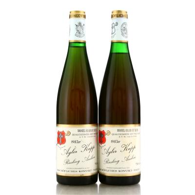 Bischofliche Weinguter Trier Ayler Kupp Riesling 1983 Mosel 2x75cl