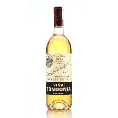 R. Lopez de Heredia Vina Tondonia 2009 Rioja Reserva Blanco