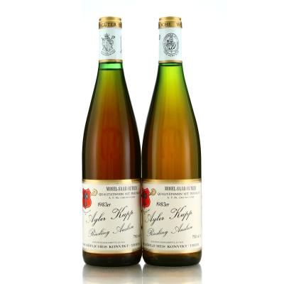 Bischofliche Weinguter Trier Ayler Kupp Riesling Auslese 1983 Mosel 2x75cl