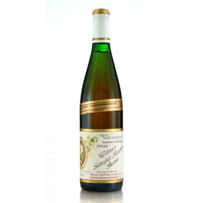 Apollinar Joseph Koch Wiltinger Gottesfuss Riesling Auslese 1983 Mosel