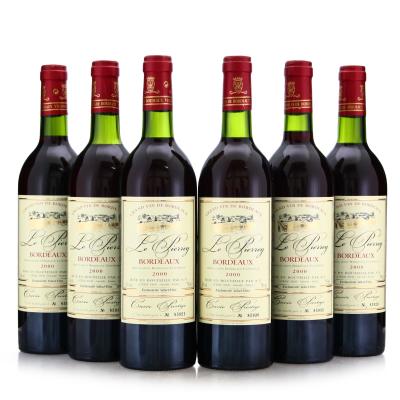 Le Pierrey Cuvee Prestige 2000 Bordeaux 6x75cl