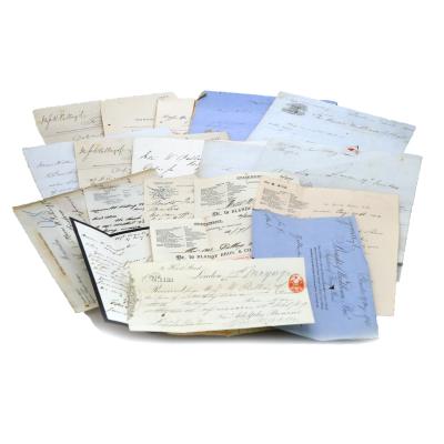 Wine Correspondence & Invoices x18 / 1844 - 1909