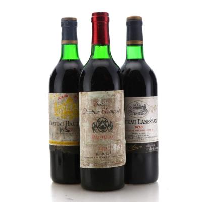 Image for Assorted 1970 Bordeaux Red Wine