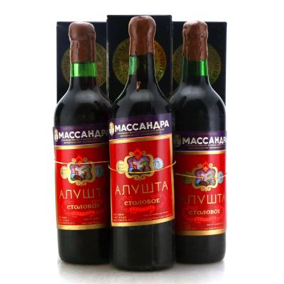 Massandra Collection Alushta Dry Red Crimea, Ukraine 3x70cl
