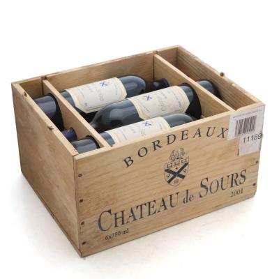 Ch. De Sours 2001 Bordeaux 6x75cl