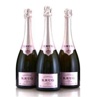 Krug 27eme Edition Brut Rosé NV Champagne 3x75cl