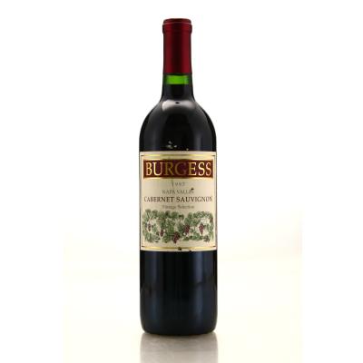 Burgess Vintage Selection Cabernet Sauvignon Napa Valley 1997