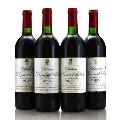 Chateau Les Grands Chenes 1990 Medoc 4x75cl