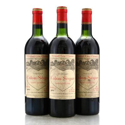 Ch. Calon-Segur 1979 St-Estephe 3eme-Cru 3x75cl