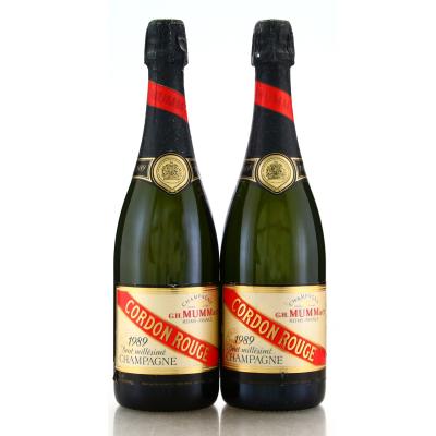 Mumm Cordon Rouge Brut 1989 Champagne 2x75cl