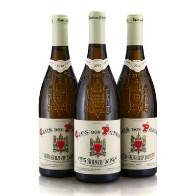 Clos Des Papes 2010 Chateauneuf-Du-Pape Blanc 3x75cl