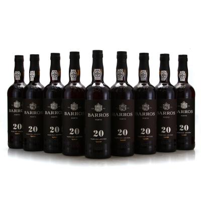 Barros 20 Year Old Tawny Port 9x75cl / Bottled 2018