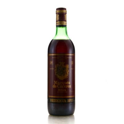 Marques De Caceres 1975 Rioja Reserva